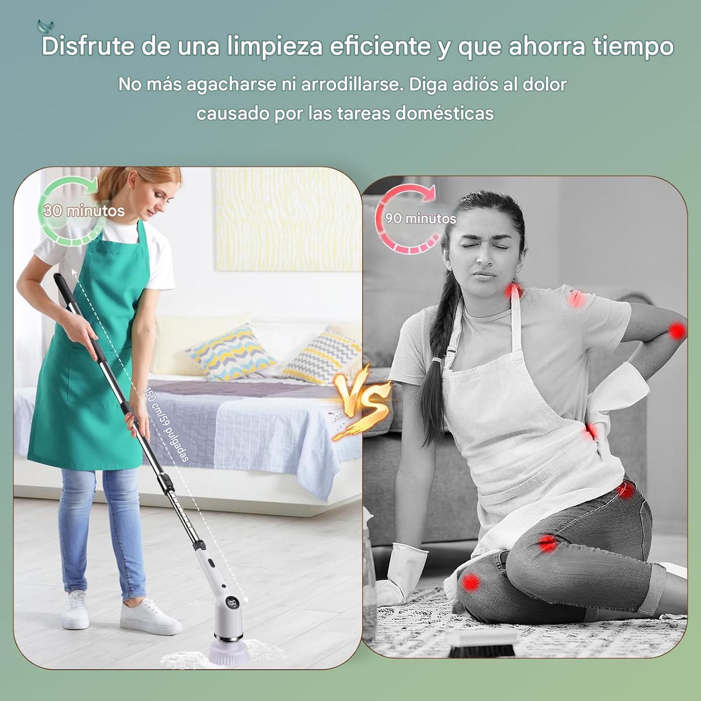 Cepillo eléctrico de limpieza 9 en 1