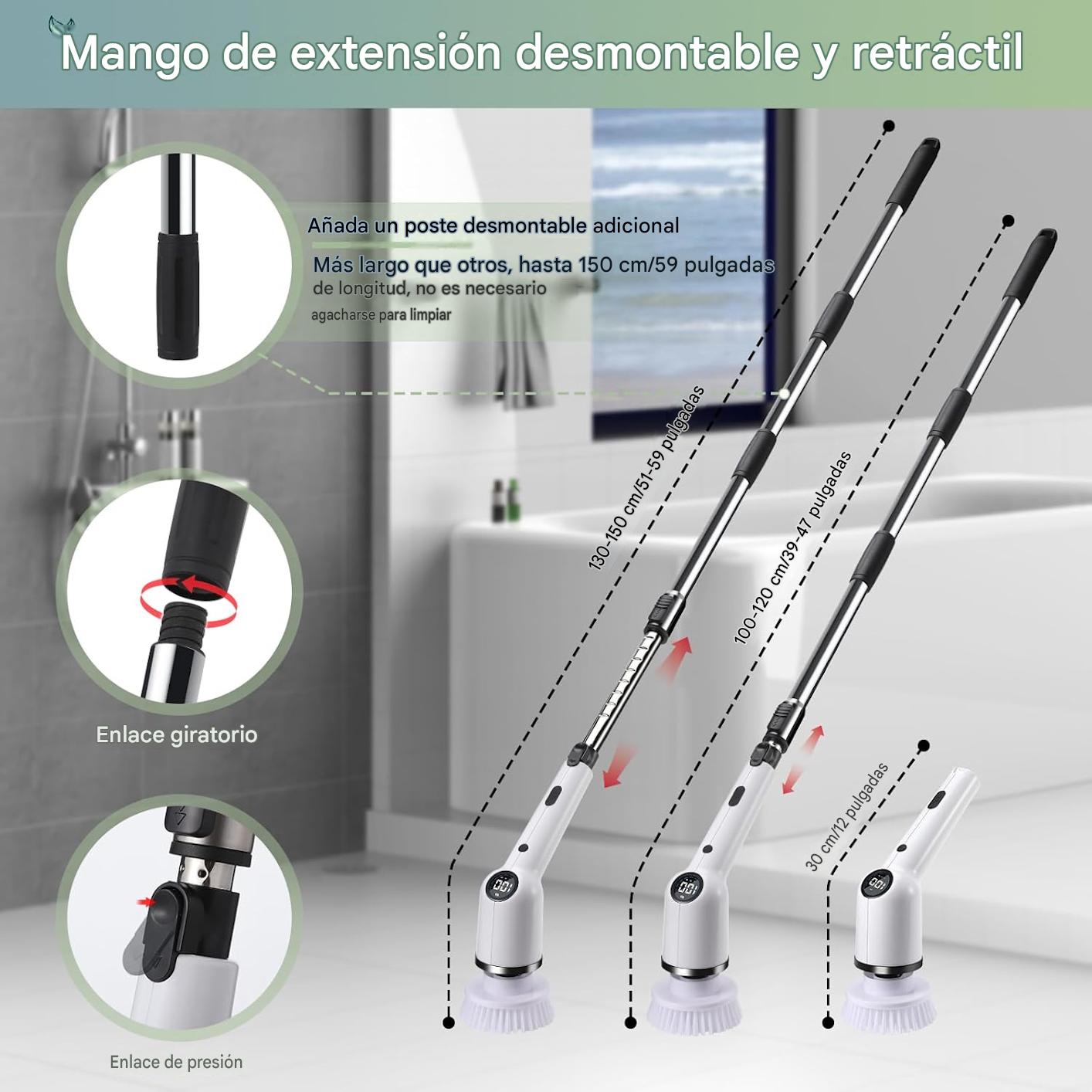 Cepillo eléctrico de limpieza 9 en 1
