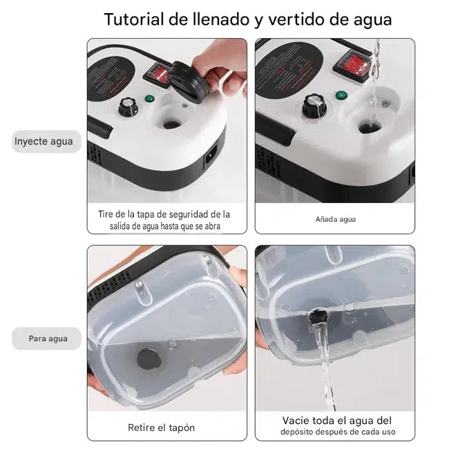 Limpiador de vapor portátil