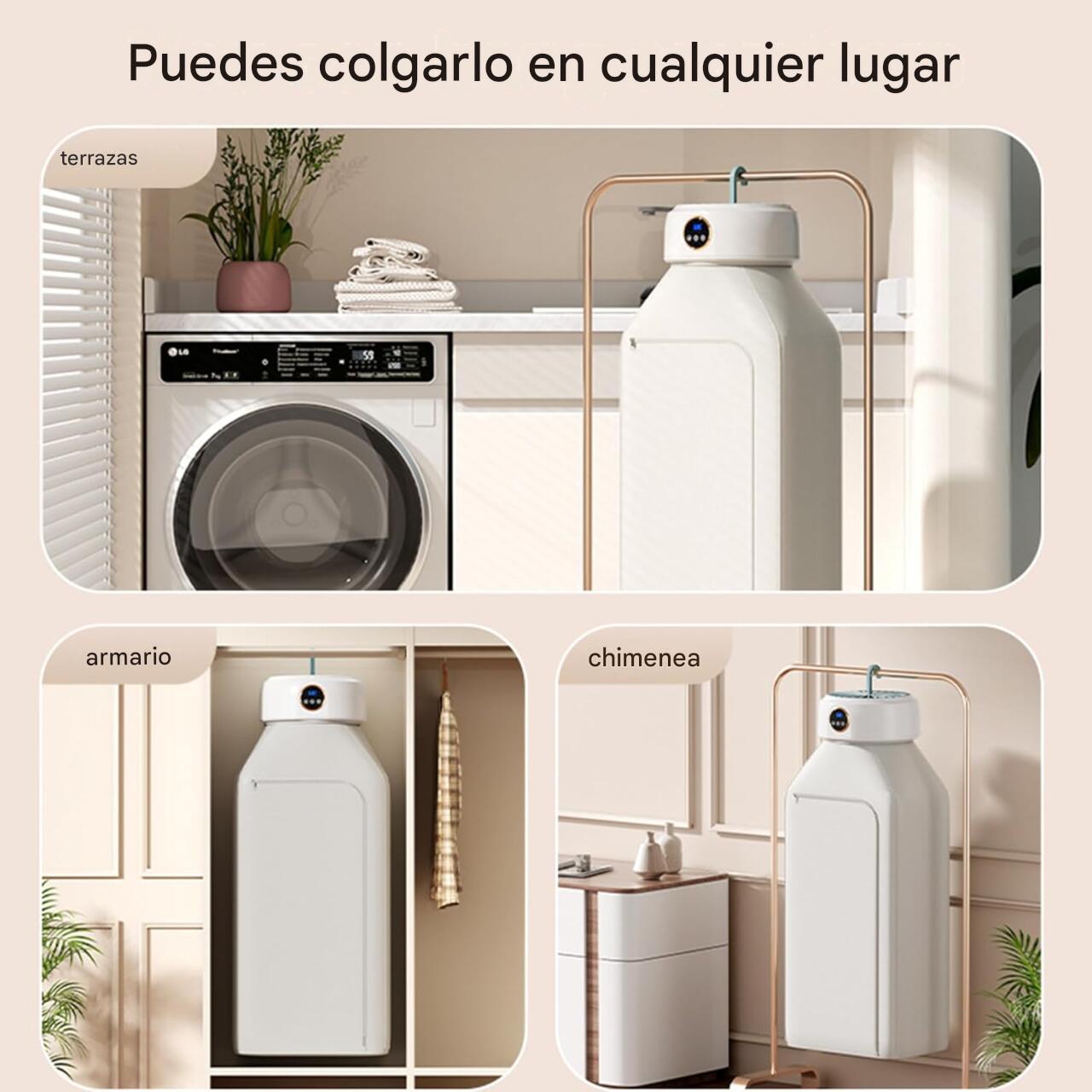 Secador Eléctrico Portátil de Diseño Plegable